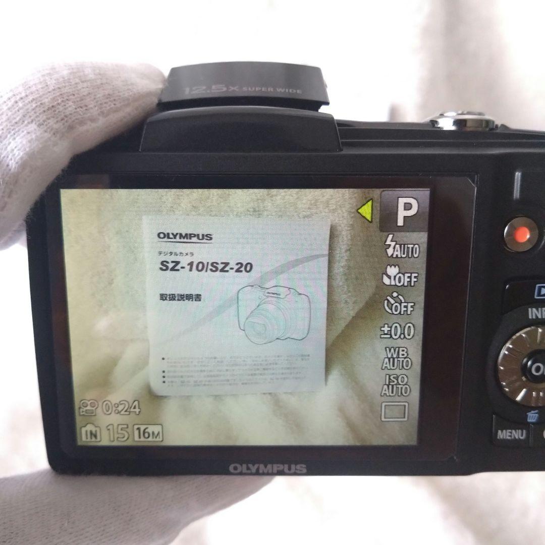 極美品 動作品 OLYMPUS デジカメ SZ-20 ブラック