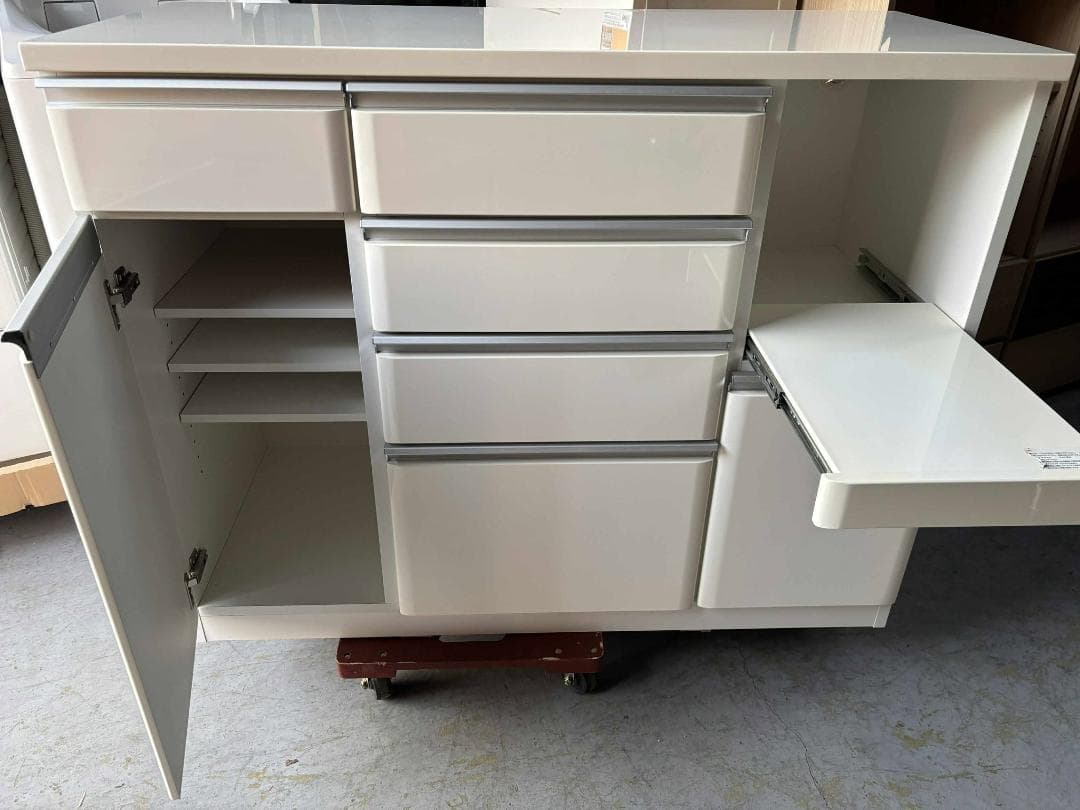 NITORI キッチンカウンターキッチンキャビネット幅120cm Used/美品