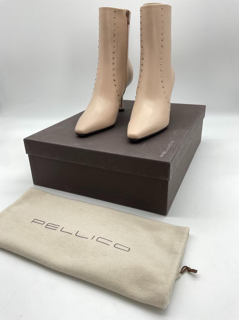 【未使用】PELLICO VENERE サイドゴアヒールブーツ 37.5