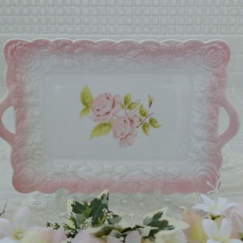 非売品！！イマンダイアナローズ両手付きレリーフプレート 難あり