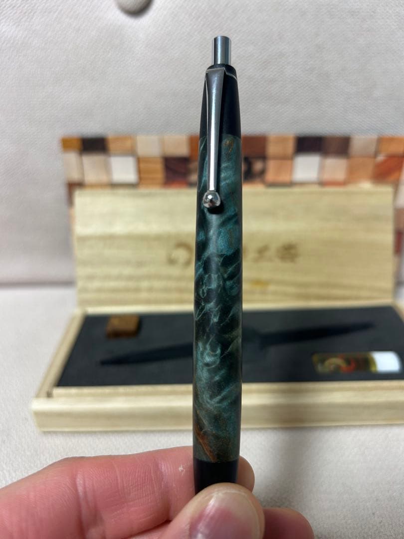 野原工芸　スタビライズドウッド　楓瘤　スタンダードボールペン