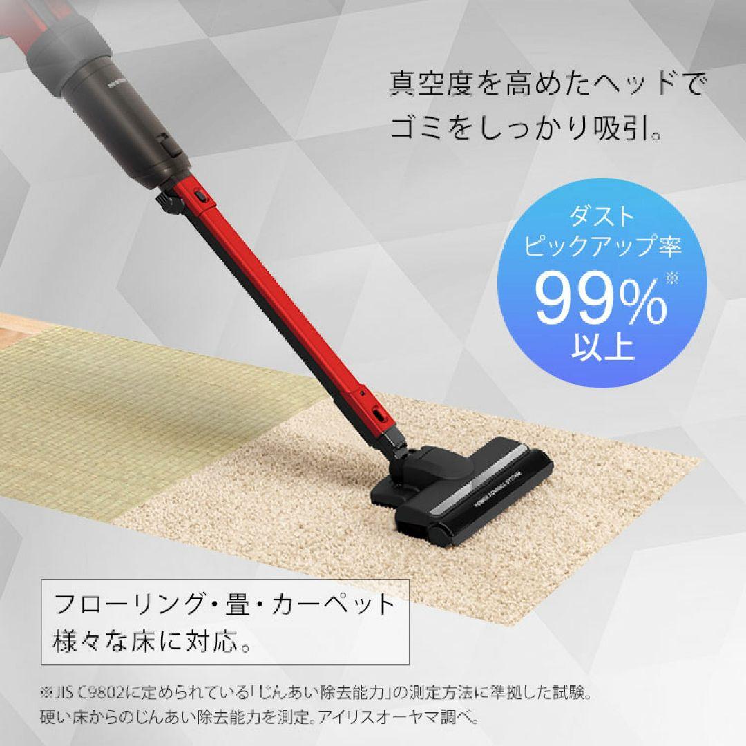 未使用 アイリスオーヤマCANISTICKクリーナー IC-CSP5 紙パック式