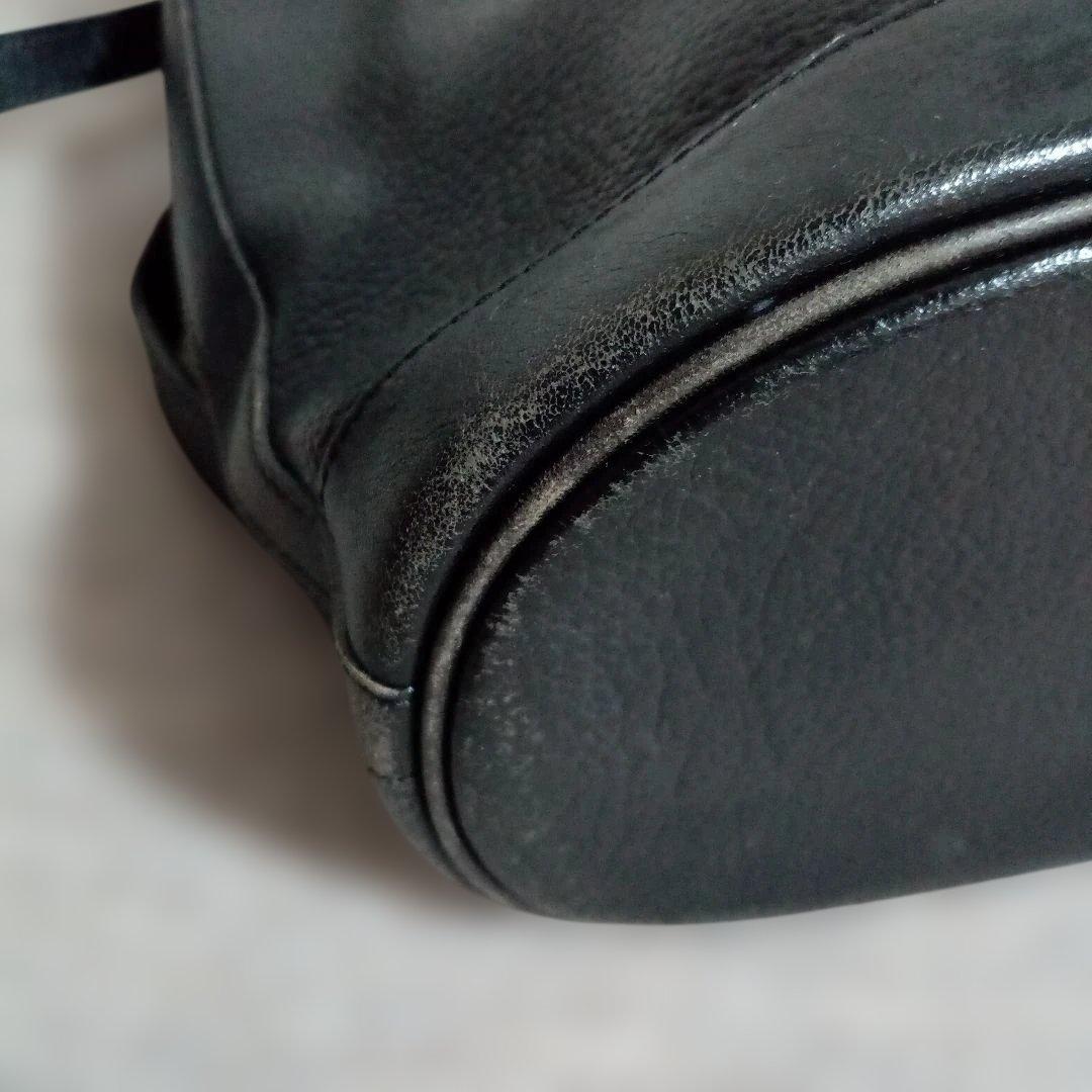 バーバリー 巾着　レザー　ショルダーバッグ