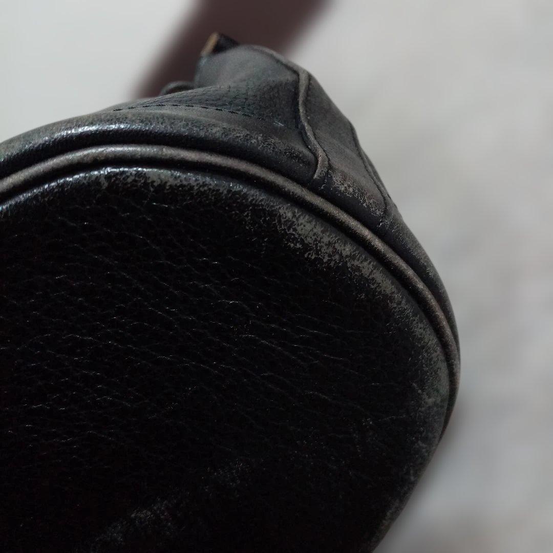 バーバリー 巾着　レザー　ショルダーバッグ