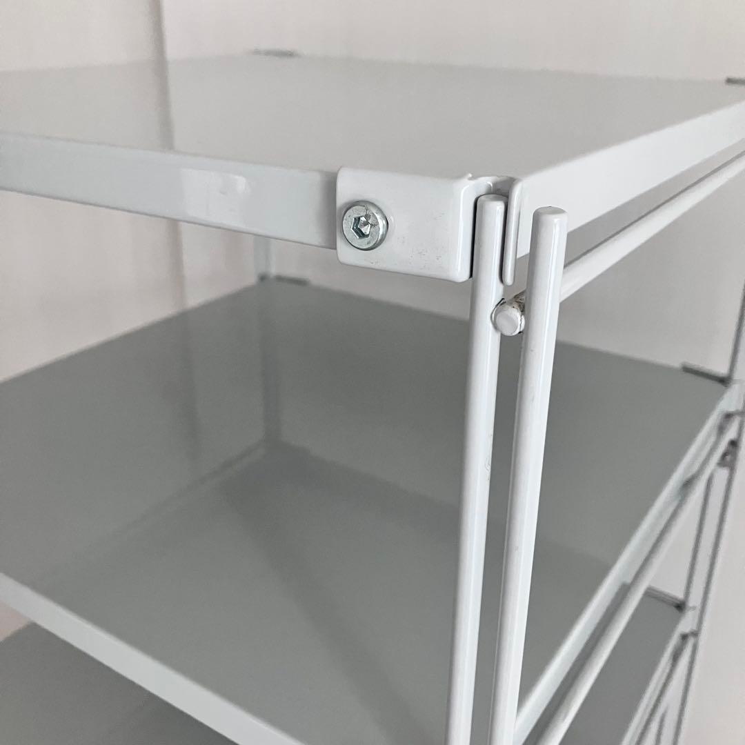 無印　スチールユニットシェルフ　グレー　42センチ