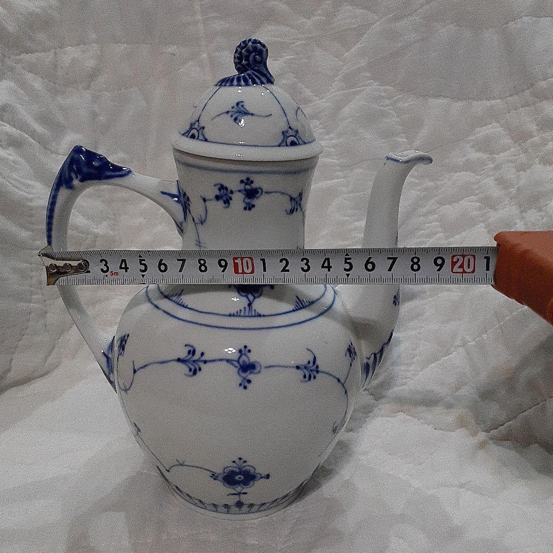 ビングオーグレンダール　コーヒーポット　ブルーフルーテッド