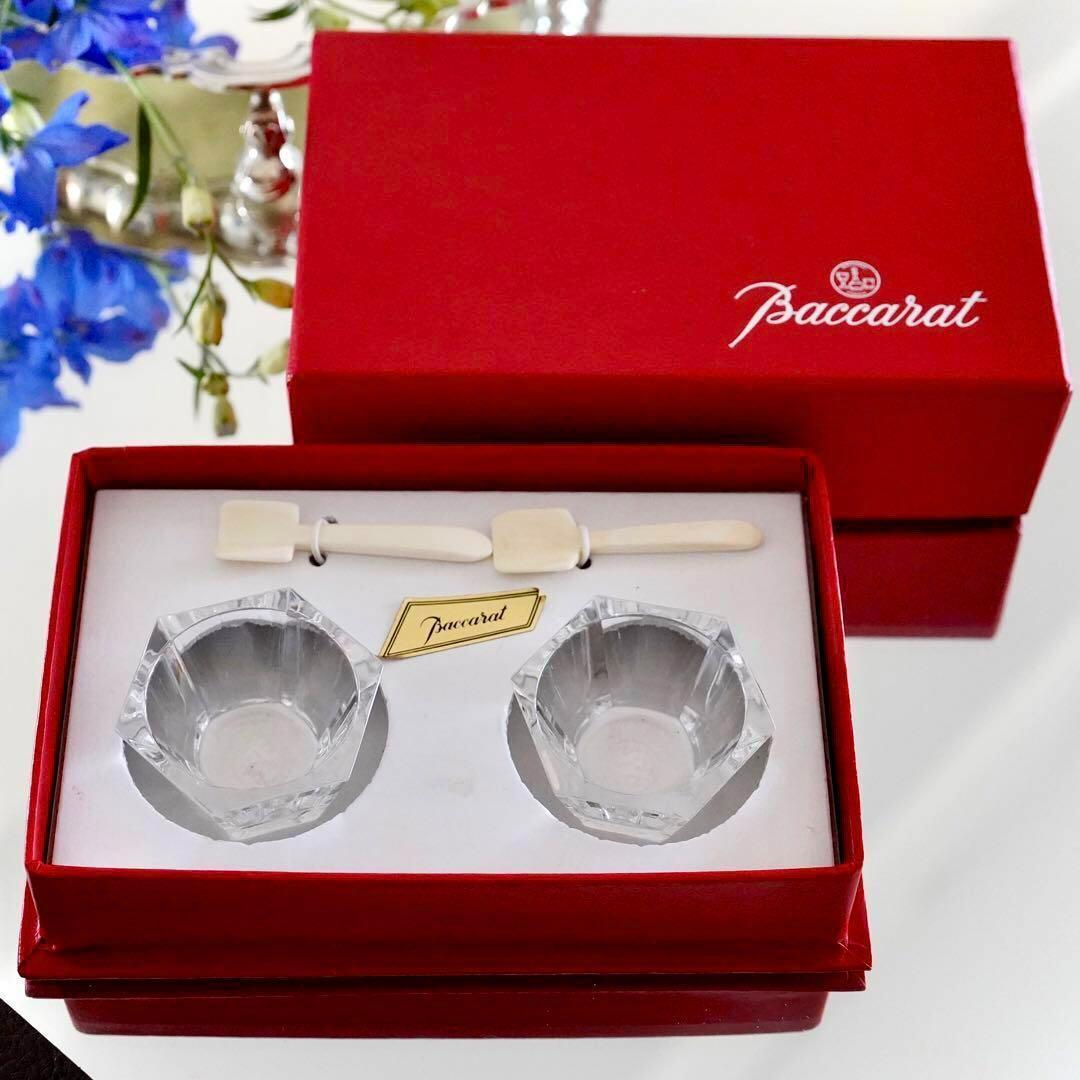 美品★オールド バカラ アルクール ミズーリ ソルト＆ペッパー 塩胡椒入れ 希少