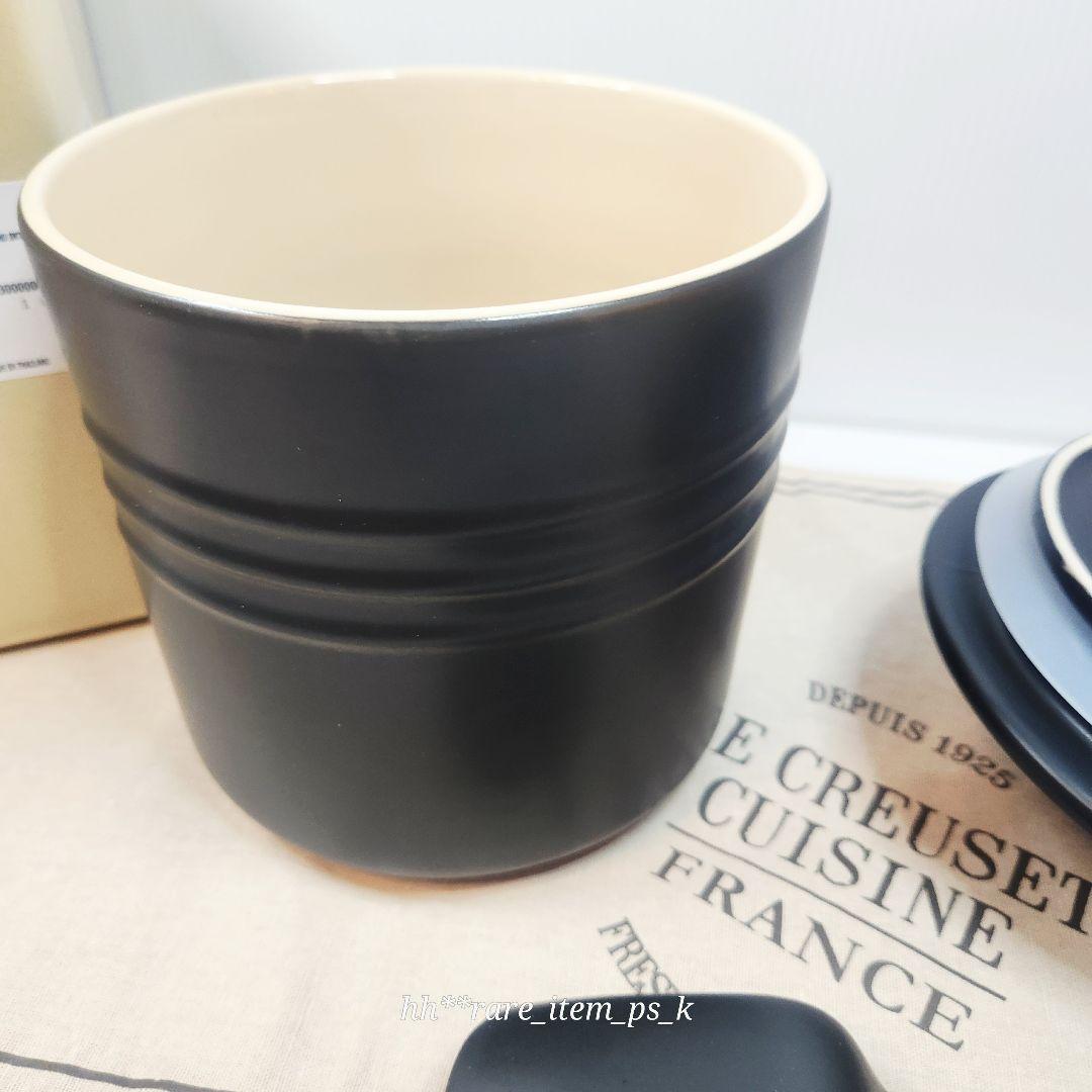 【フォロワー様引5%済】ルクルーゼ ペットフード コンテナー マット 黒 レア