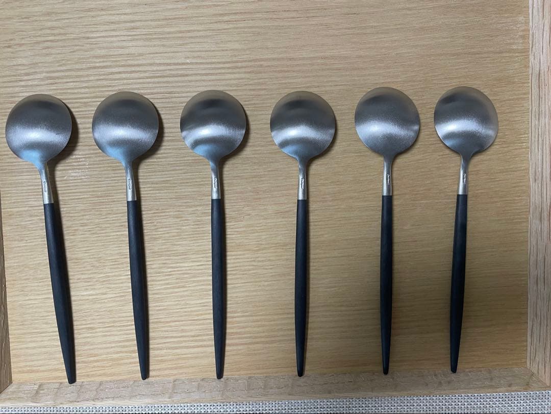 クチポールGOA ブラックシルバー 36pcsカトラリーセット ポルトガル製