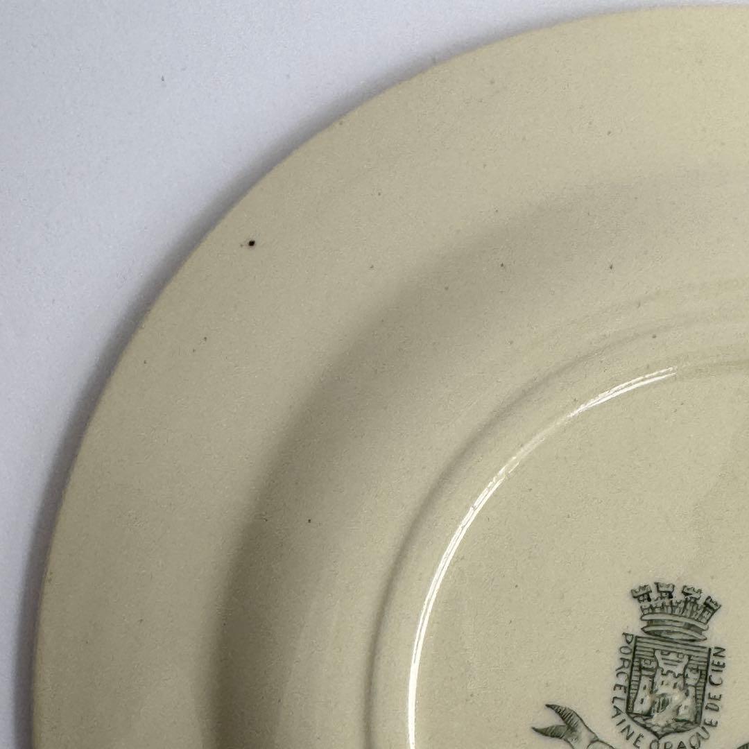 美品　フランスアンティーク　Gien AVIARY ディナープレート