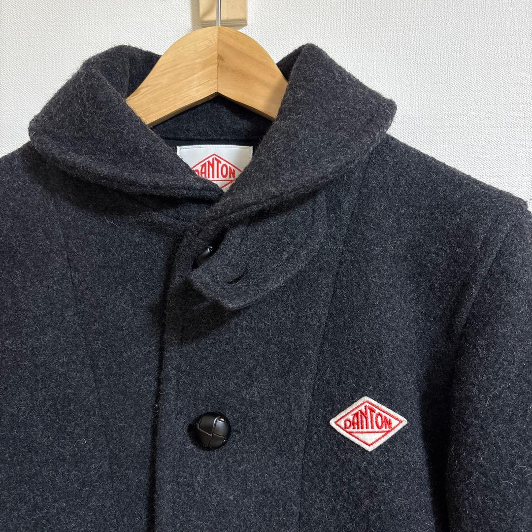 DANTON ウールモッサ　ジャケット　ダークグレー　38