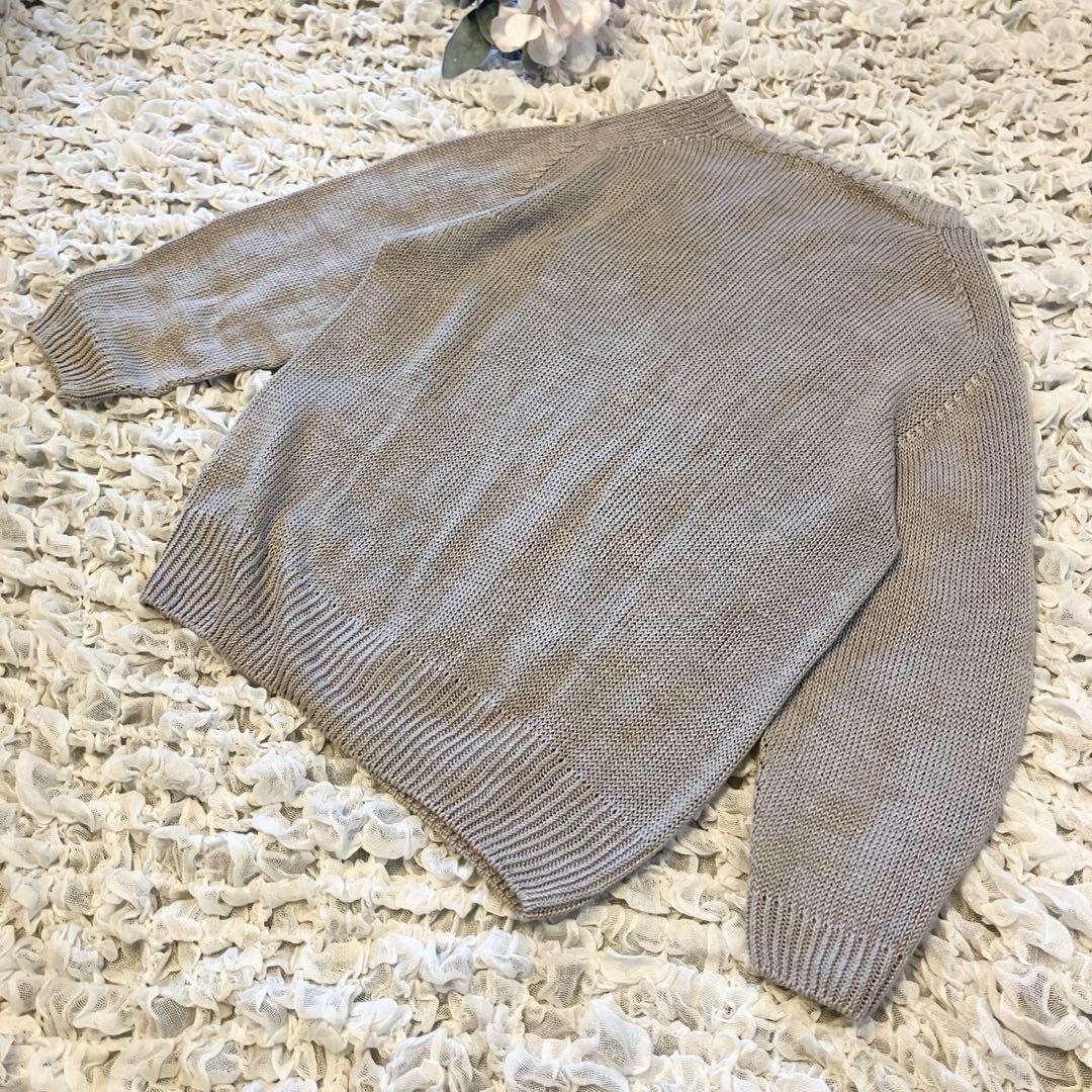 MARGARET HOWELL マーガレットハウエル長袖リネン100%カーディガ