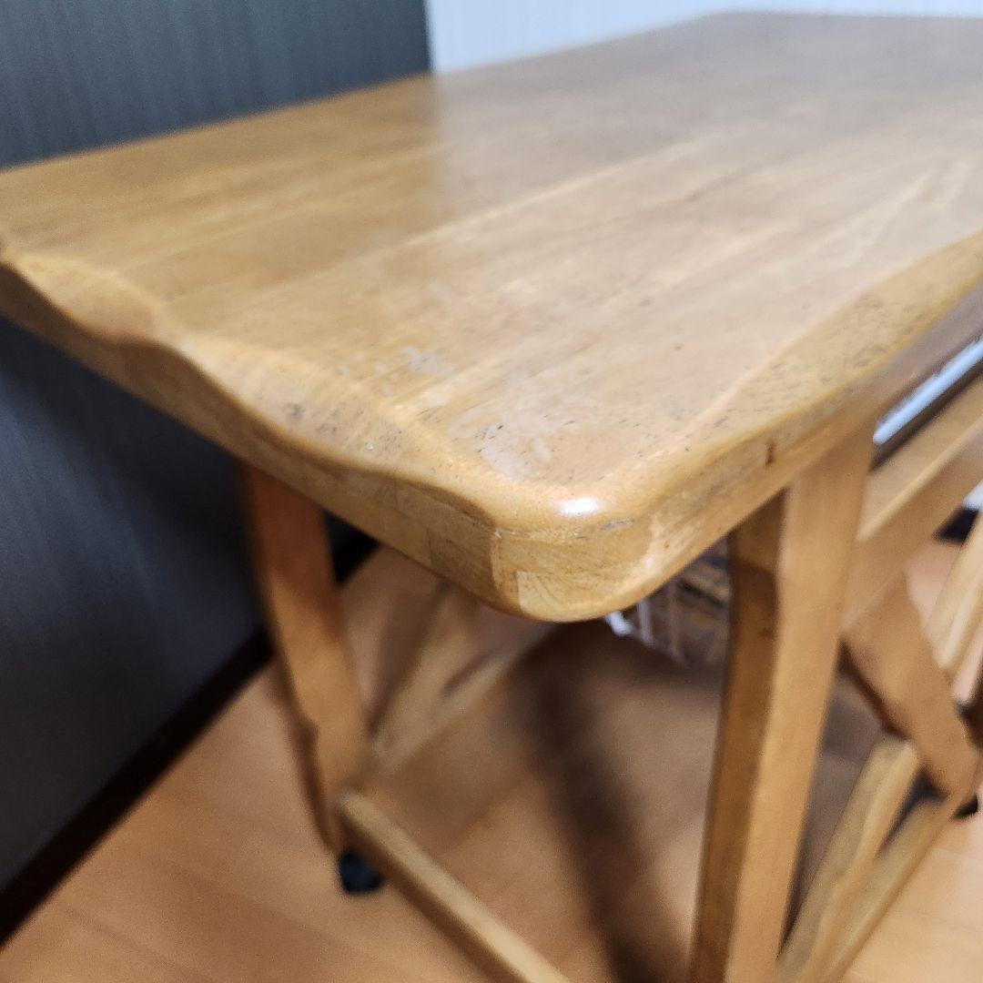 カゴ付き karimoku カリモク RUSTIC ルスティック ワゴンテーブル