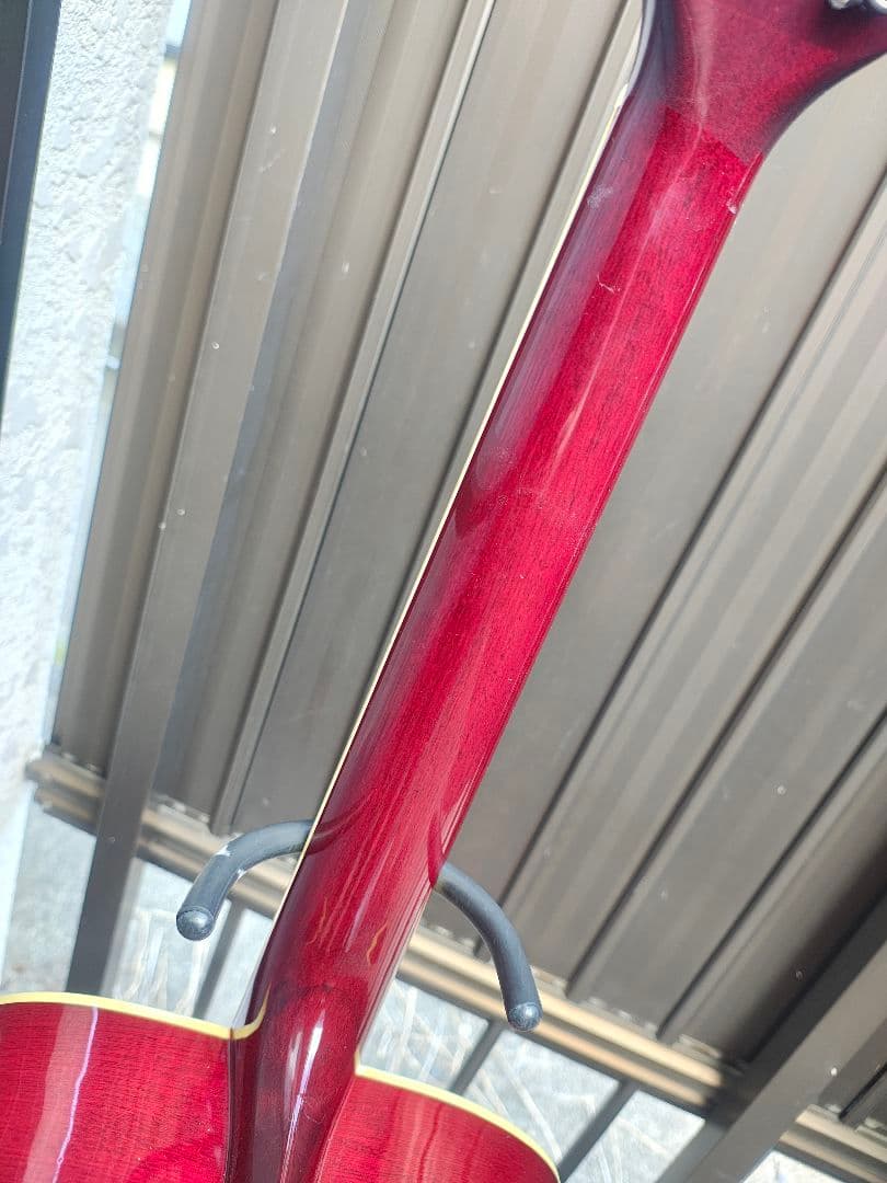 美品 ハミングバード Wピックアップ付エレアコ トップ単板