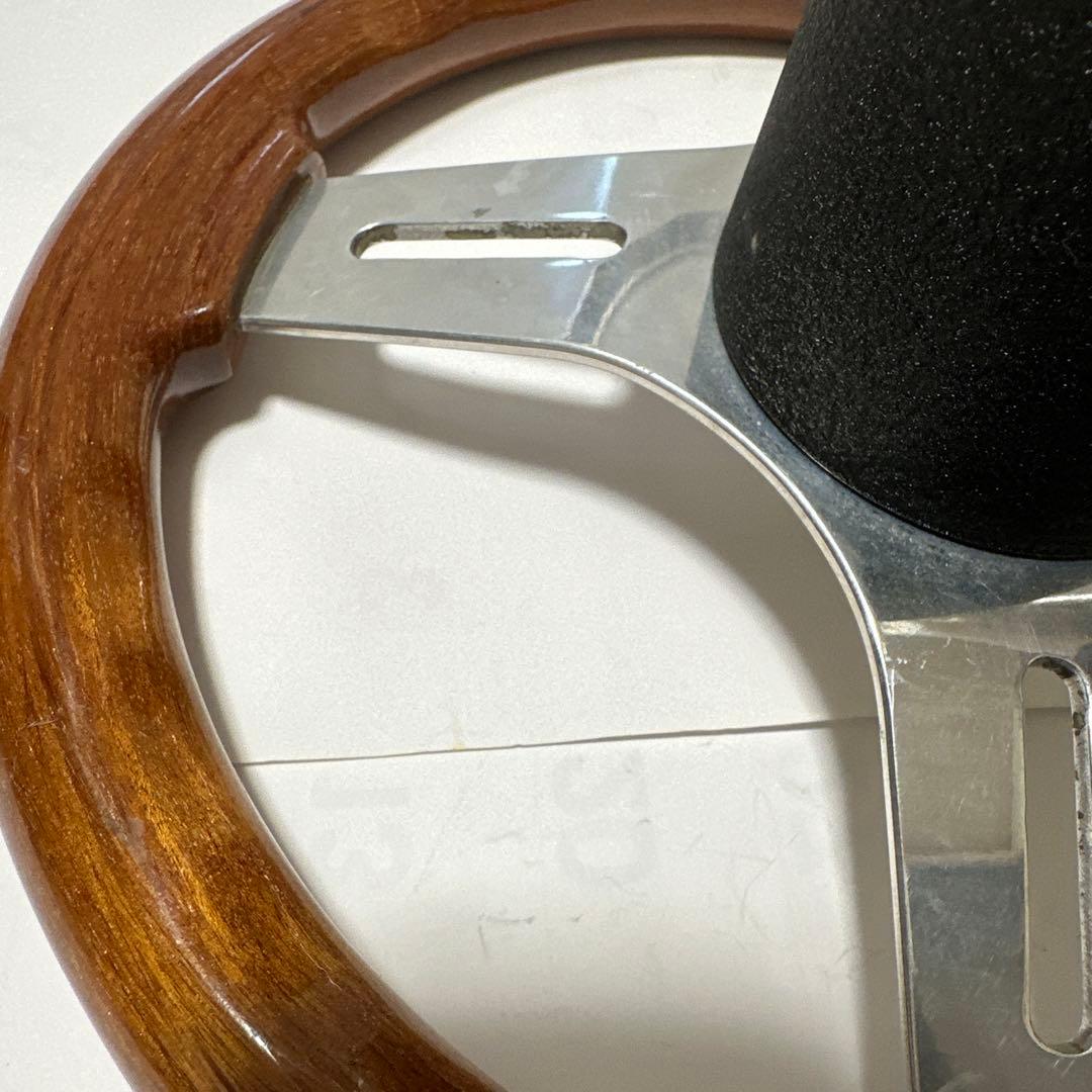 5050【プロフ必読】 　oba ステアリング　ホイール ウッド　旧車