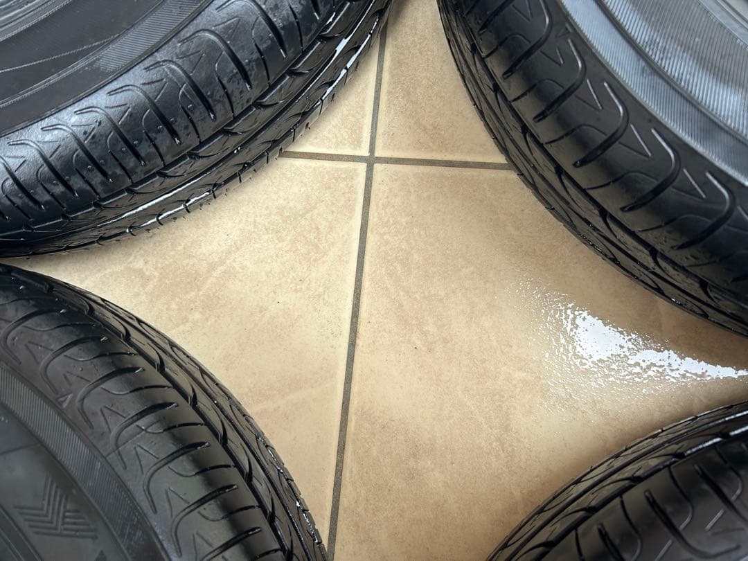 専用品①145/80R13 社外アルミホイール国産バリ山タイヤ4本セット