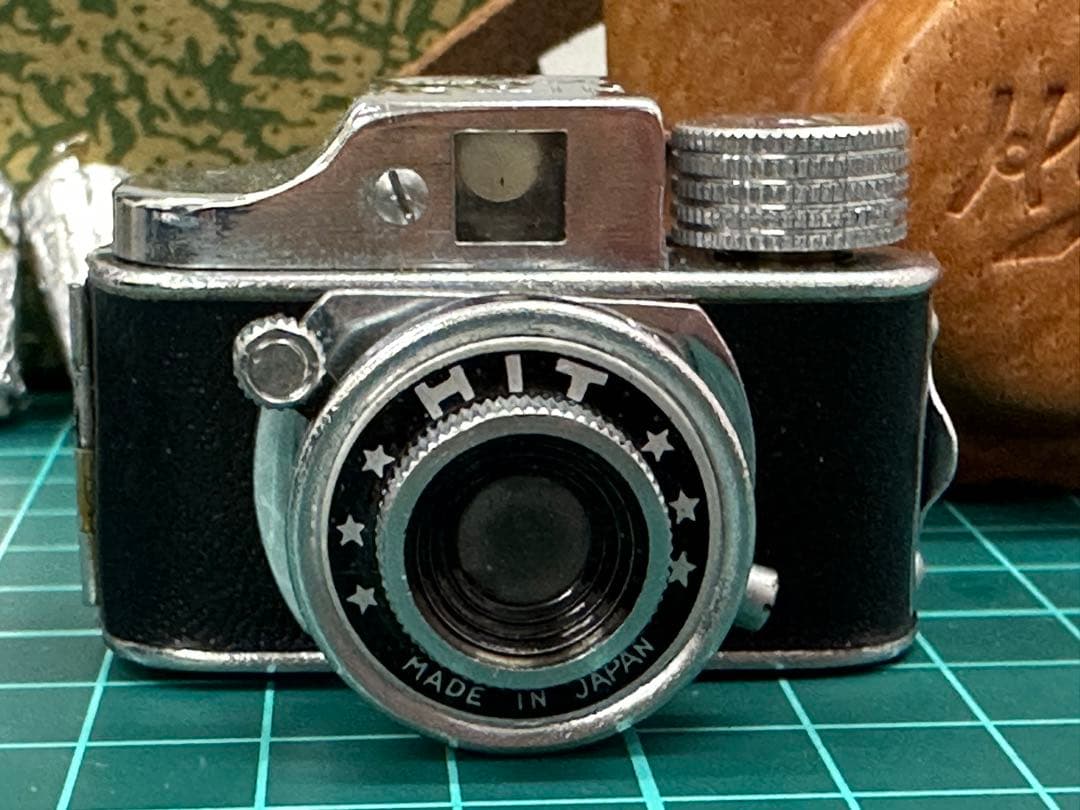 昭和レトロ★カメラ★豆カメラ★HITカメラ★HIT★革ケース付き★フィルム付き