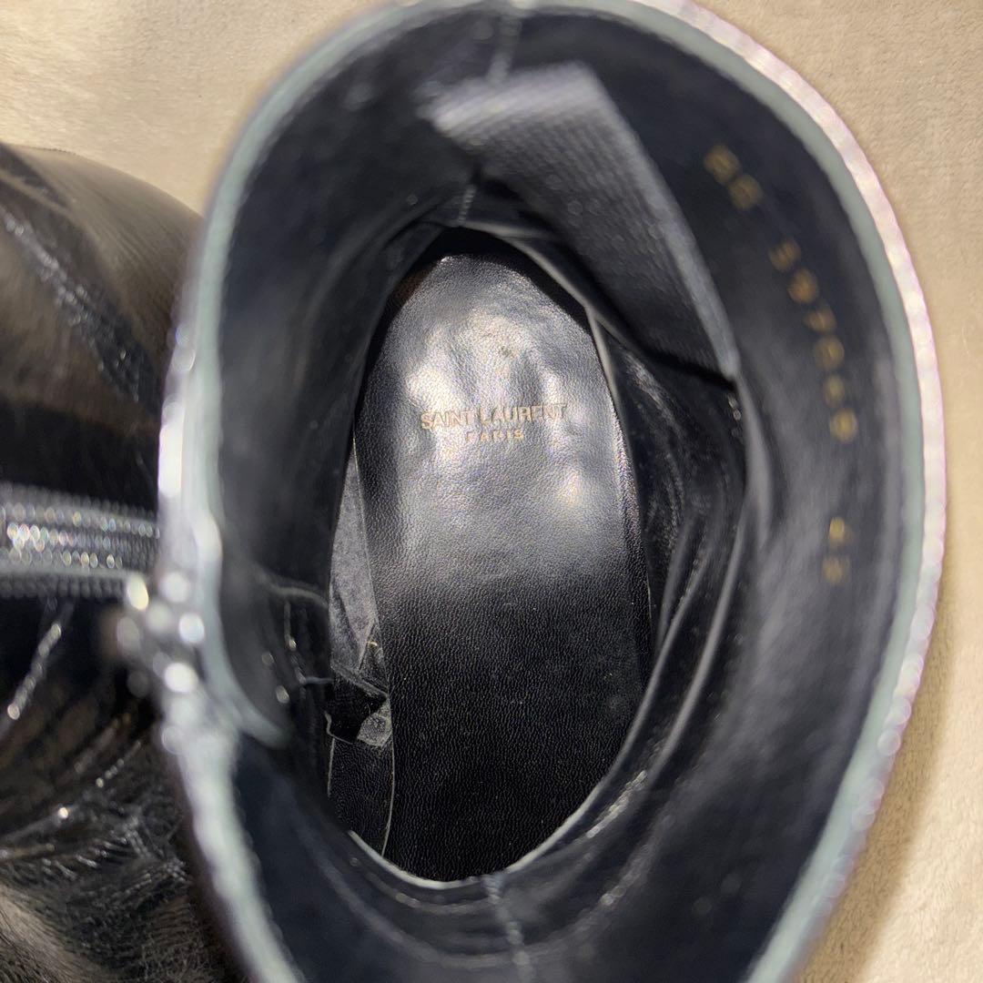 靴 saint laurent paris french lether boots