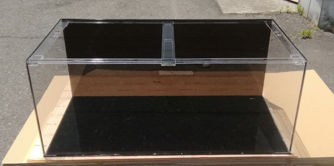 アクリル水槽 二面黒 四面10㍉ W1200 D600 H450 佐川急便発送