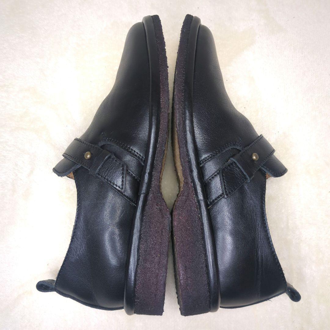 SAYA【美品】23.5 ベルトデザイン スリッポンシューズ レザー　黒