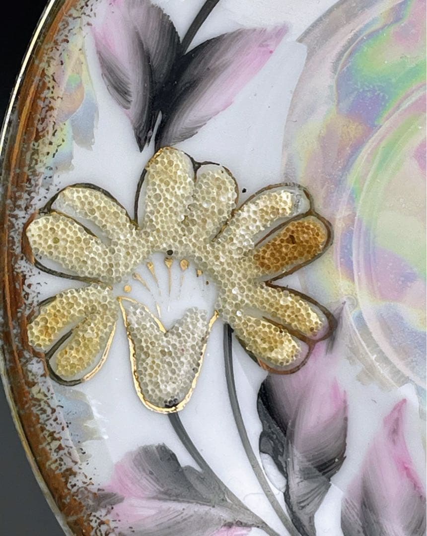 【希少】オールドニッポン コラレン カップ＆ソーサー ラスター ぺディスタル