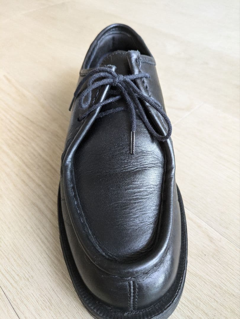 KLEMAN ブラックレザー モカシンシューズ