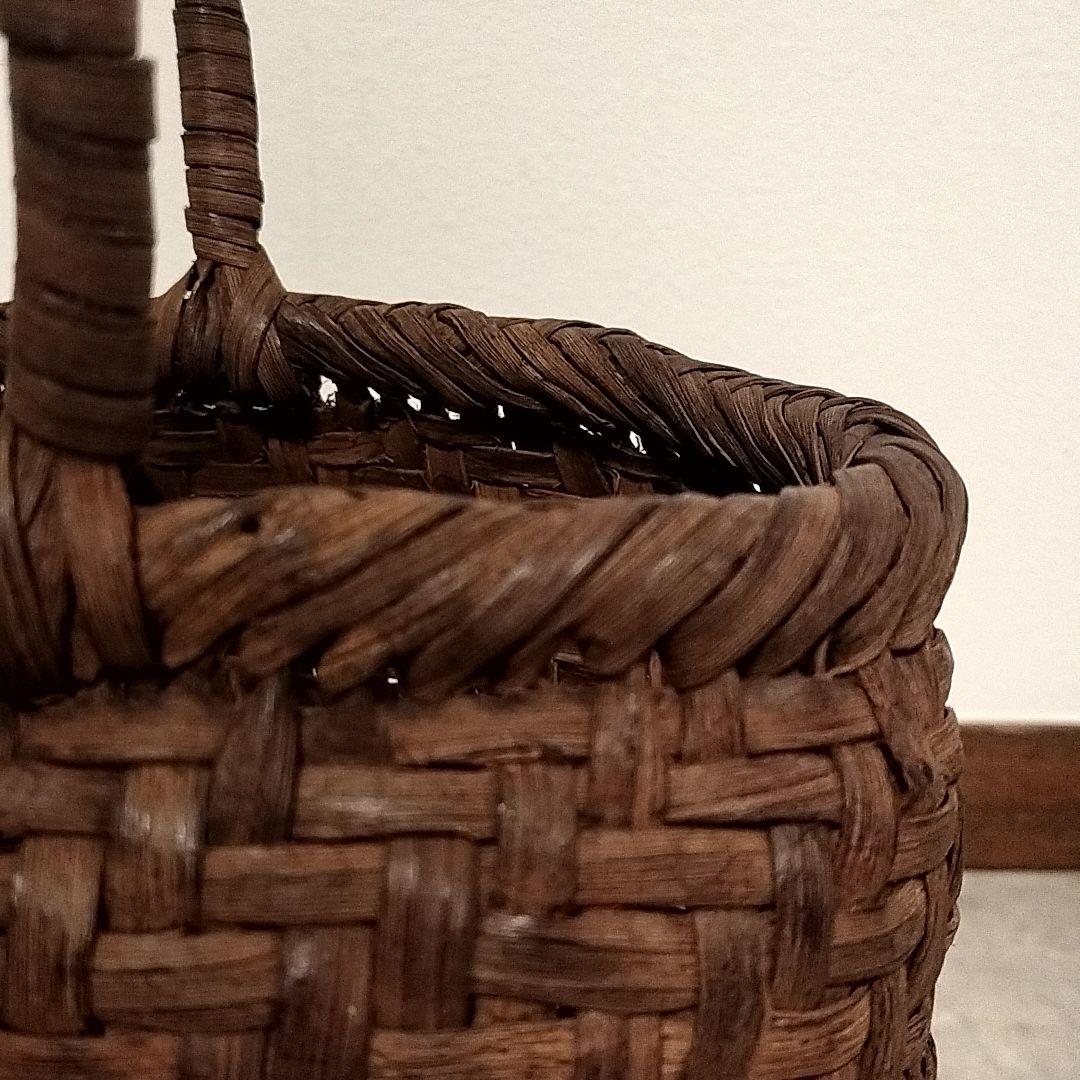 【山葡萄】　かごバッグ　未使用