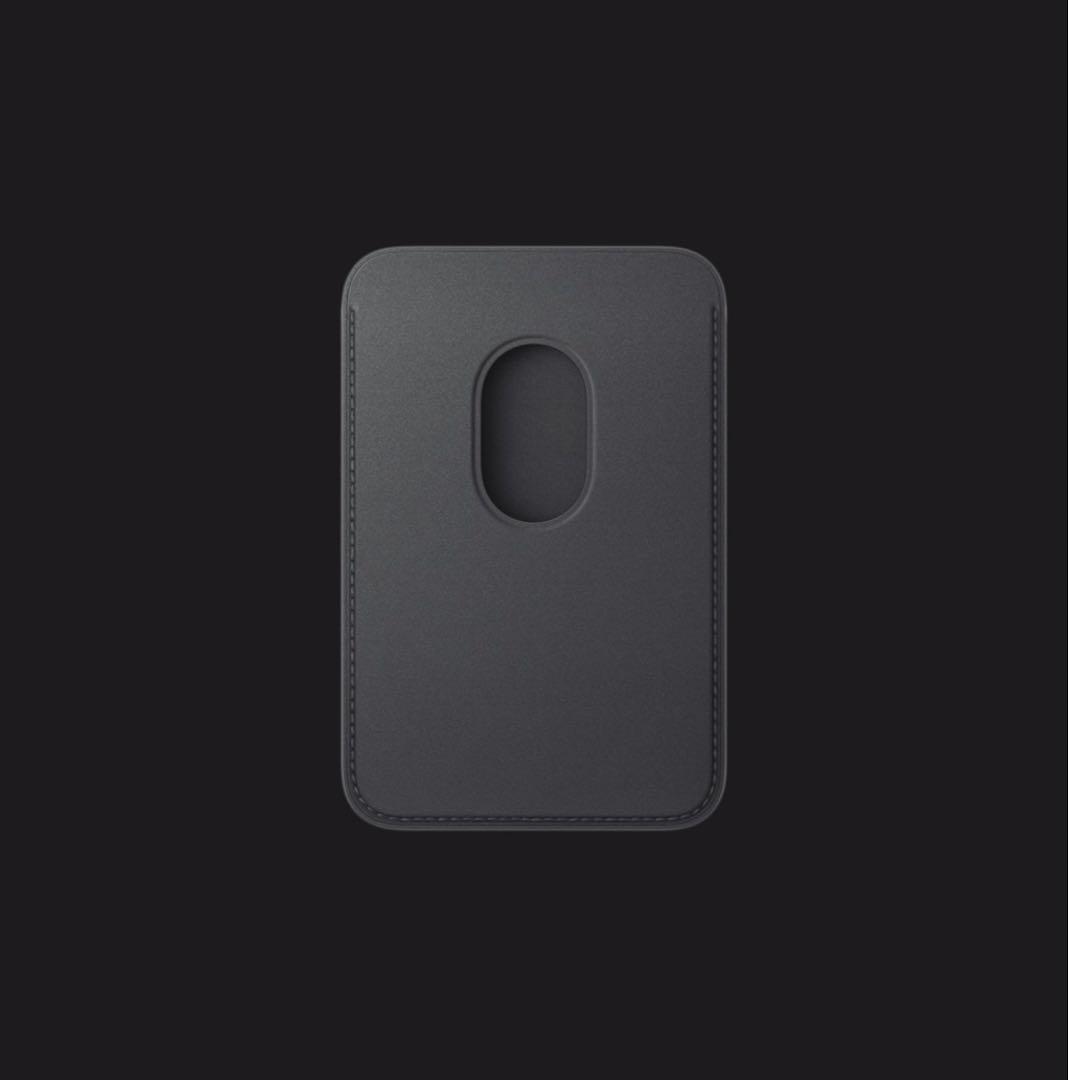 MagSafe対応iPhoneファインウーブンウォレット ブラック