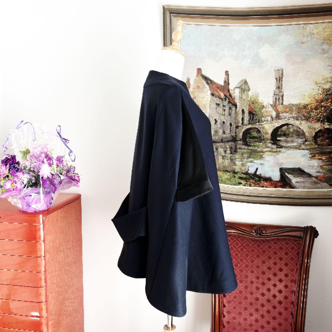 美品 ChristianDior ディオール ケープ ショートコート ブルゾン