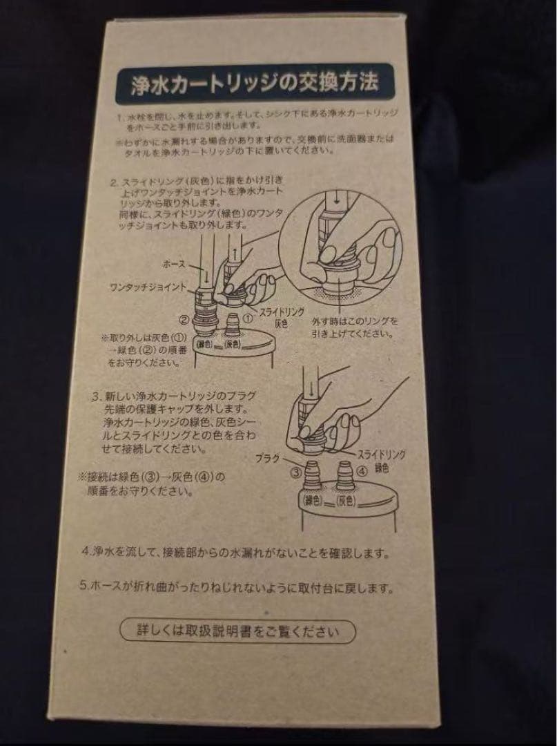 【新品/3本】Panasonic アンダーシンク浄水器交換カートリッジ