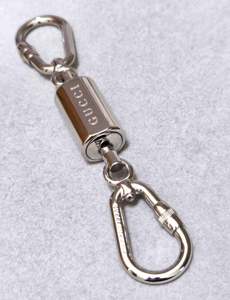 GUCCI グッチ　メタル　カラビナキーホルダー　美品　箱付き　43130