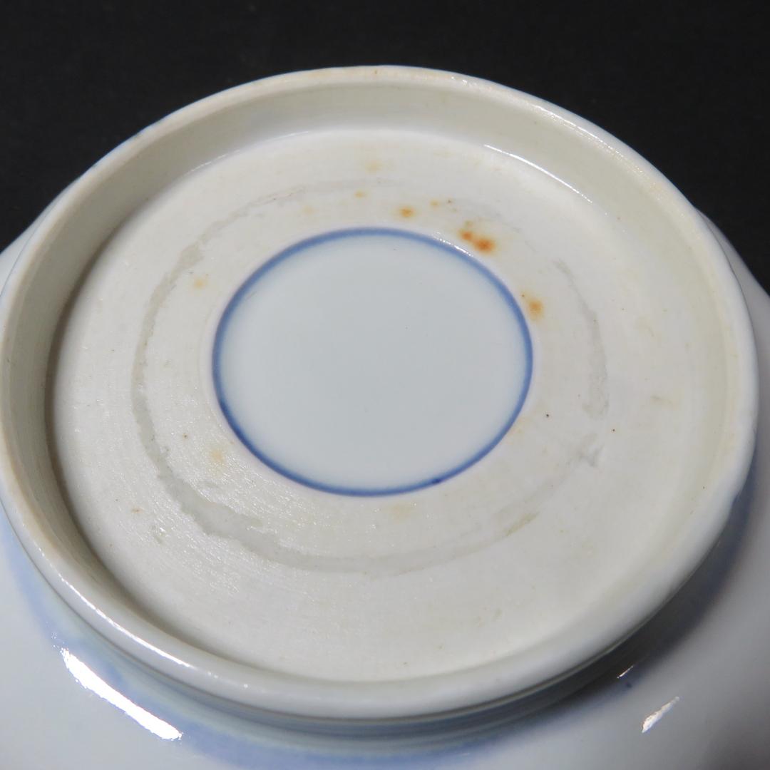 なます皿 5枚 染付 色絵付 金彩 花草 唐草 江戸 古伊万里 バラ売り可