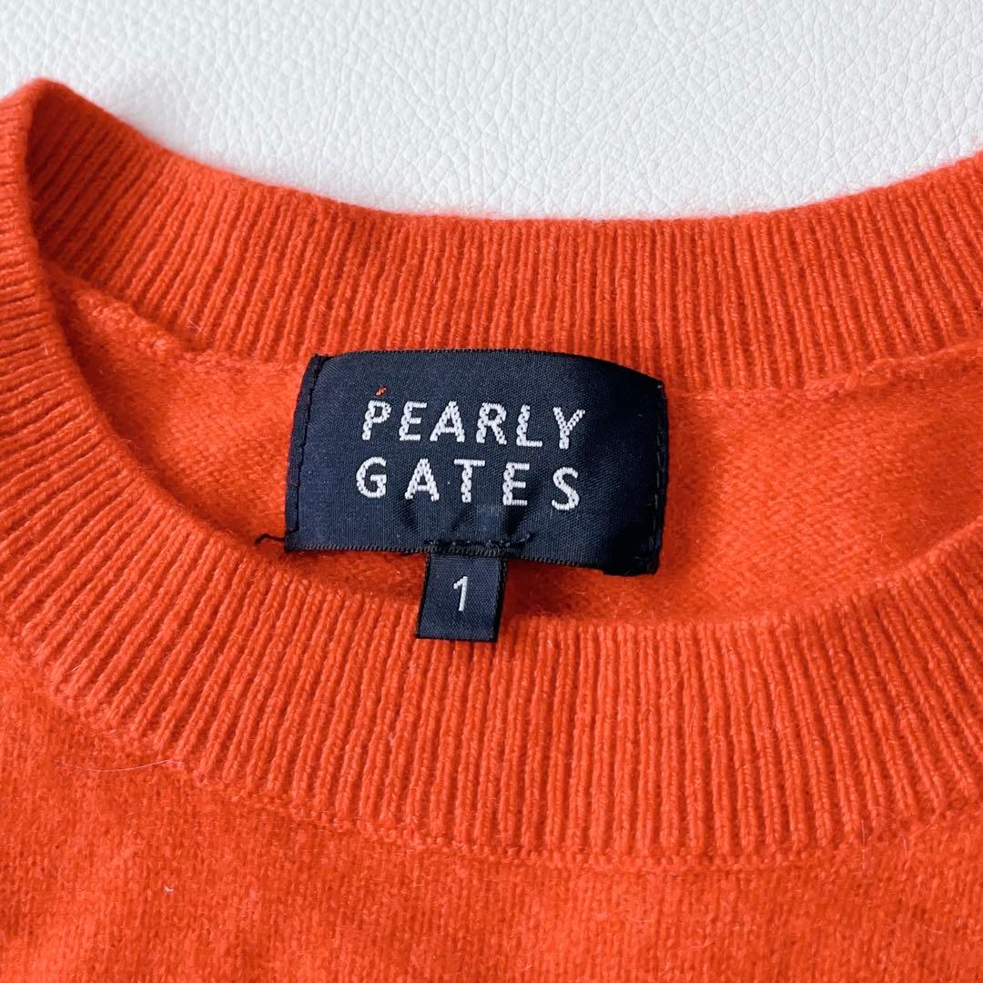 PEARLY GATESパーリーゲイツ カシミヤニットセーター レッド　1