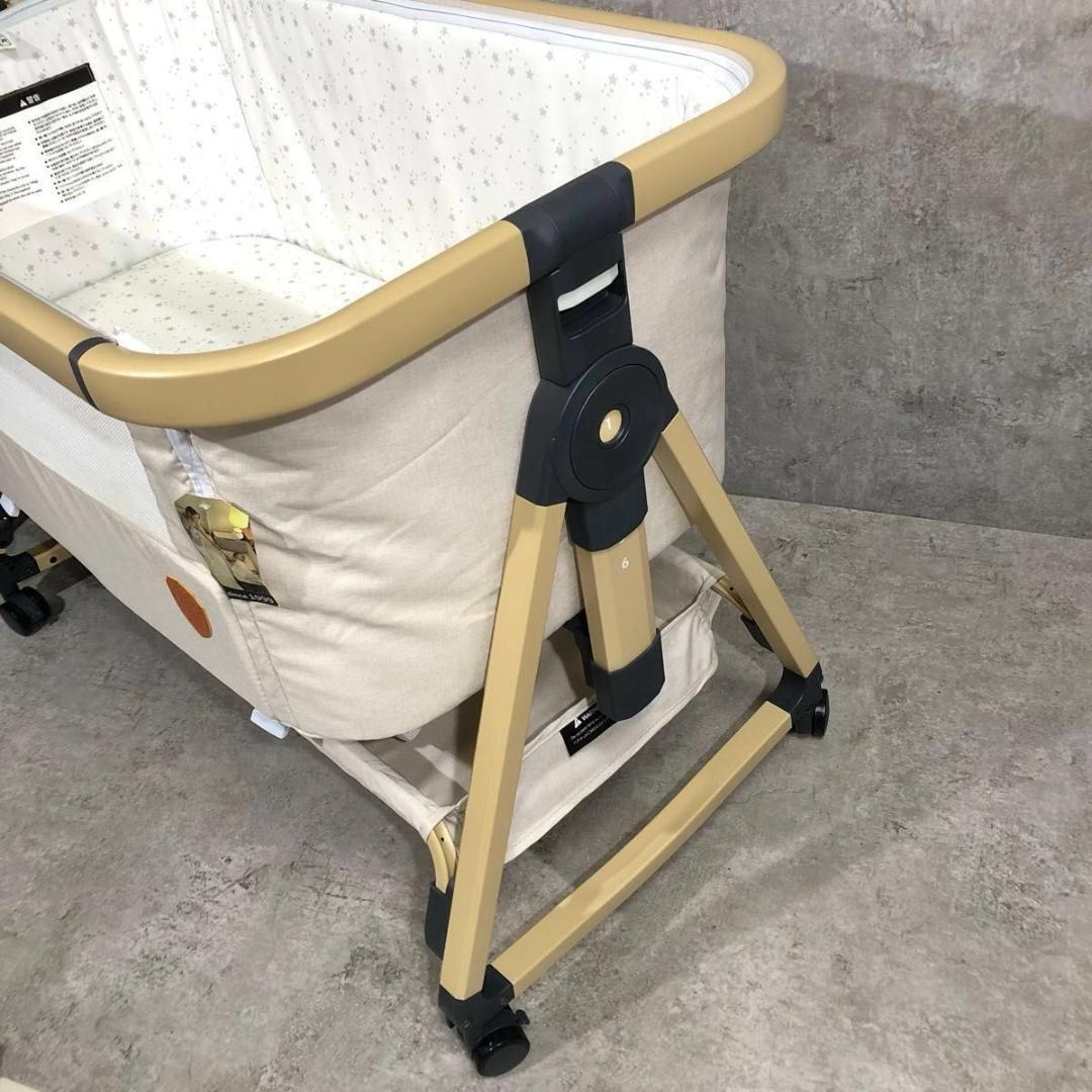 美品 折りたたみ HZDMJ ベビーベッド ゆりかご 添い寝 プレイヤード