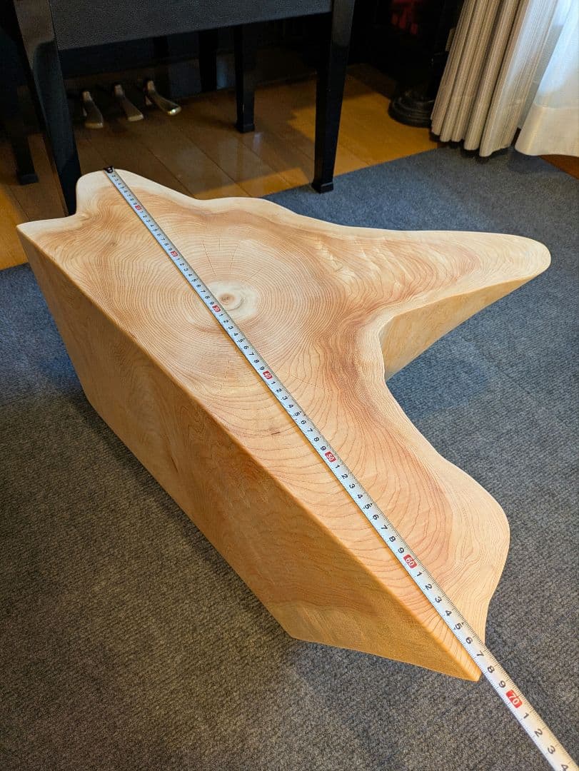 まな　天然檜　切り株　椅子　スツール　テーブル　高さ約25㎝