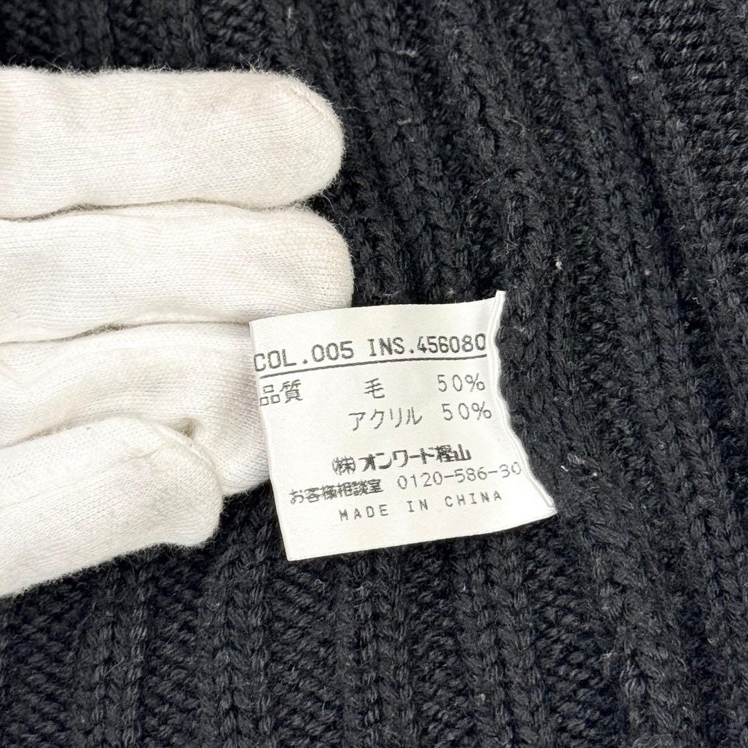 Jean Paul Gaultier ドライバーズニット フルジップ 46 黒