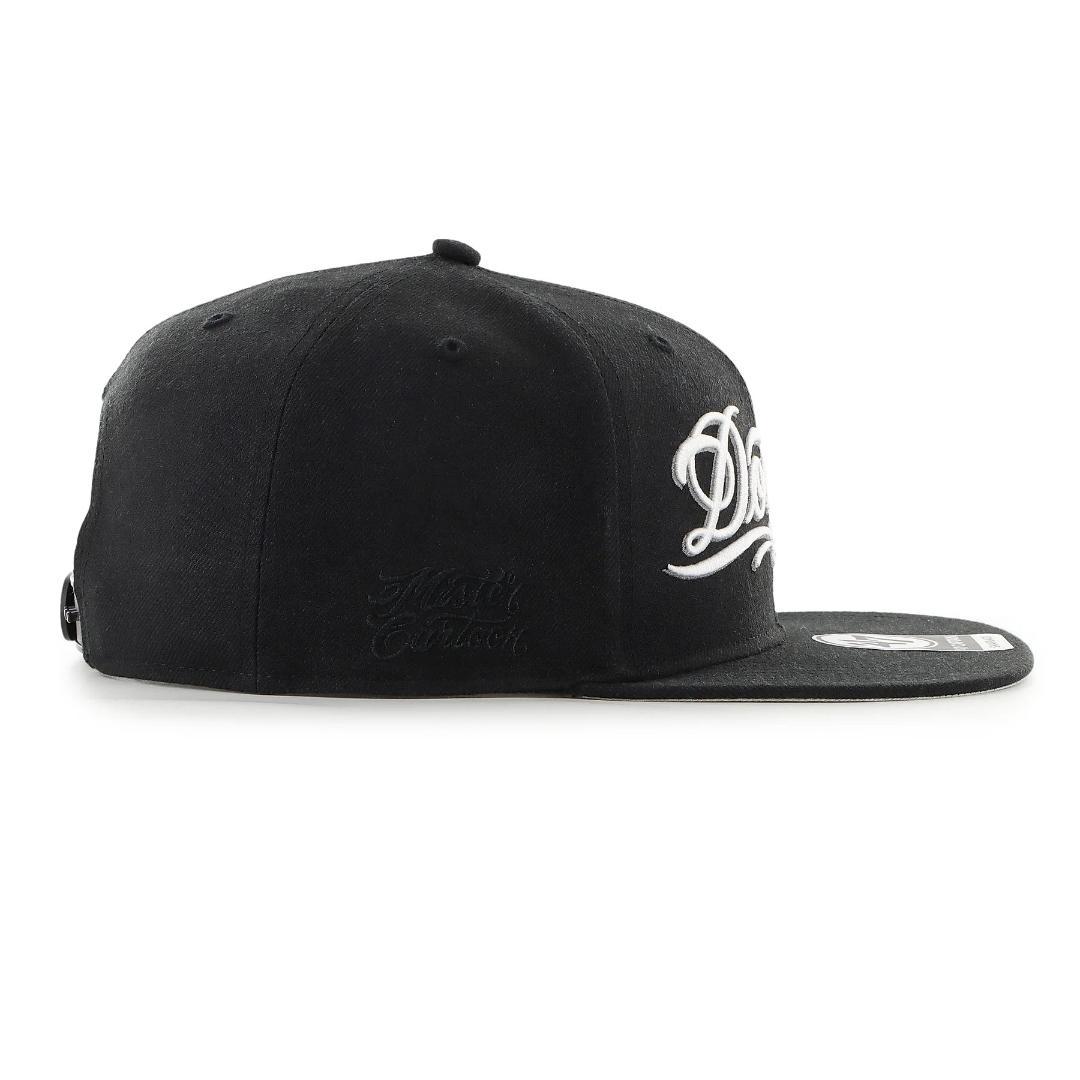 MC LA DODGERS 47 QUILL CAP BLACK 帽子 刺繍 黒