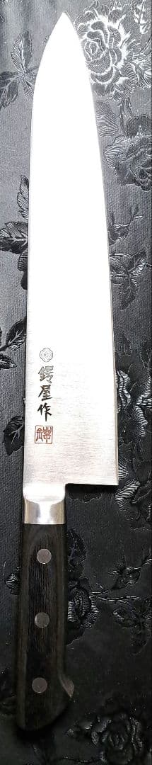 合羽橋　鍔屋　牛刀　モリブデン鋼　刃渡り27cm　洋式　両刃 牛刀