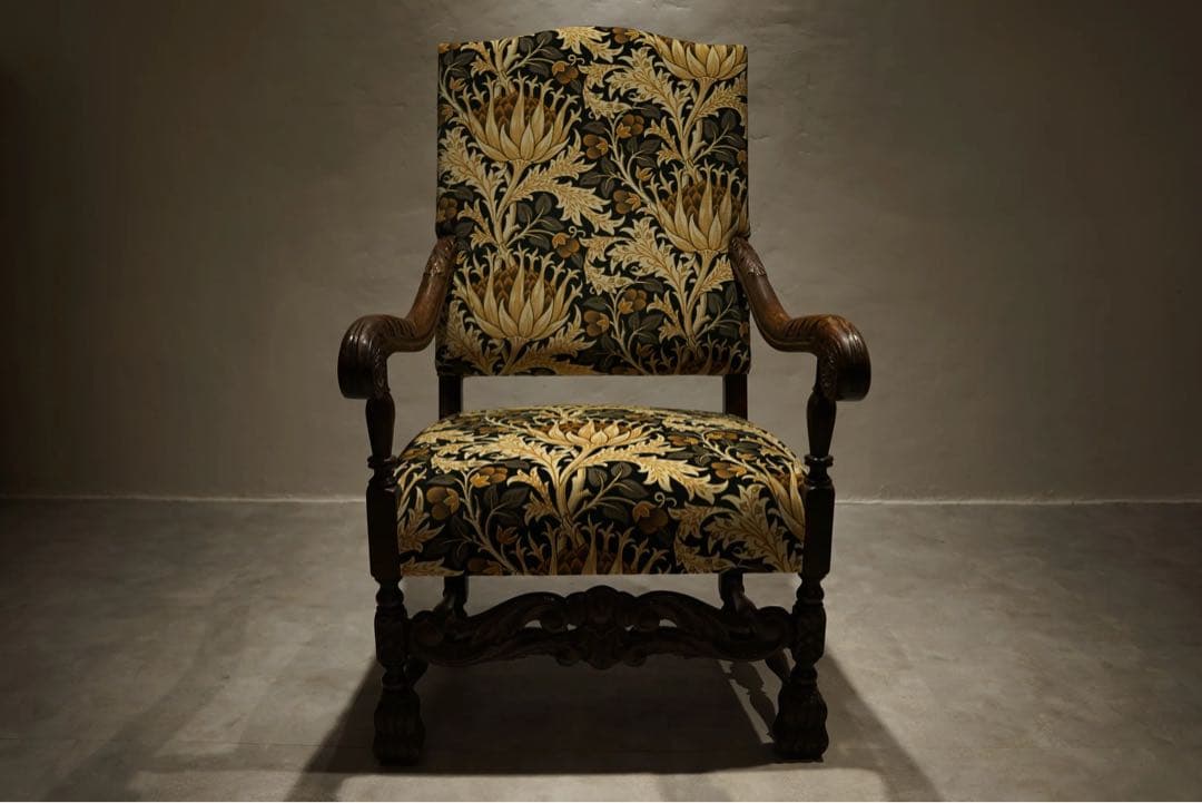英国アンティーク アームチェア 椅子　ソファWilliam Morris
