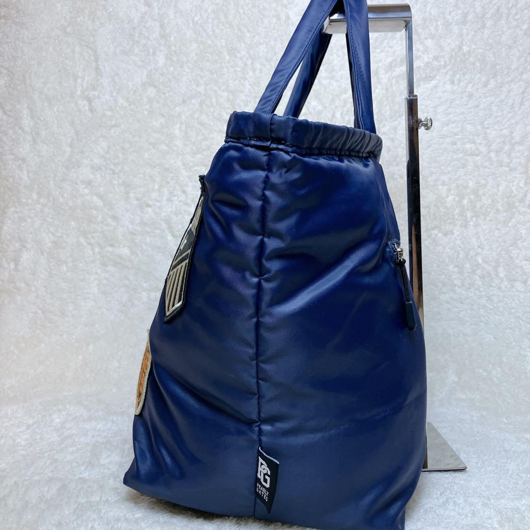 【極美品】パーリーゲイツ 2way ロッカーバッグ ワッペン ゴルフ ネイビー