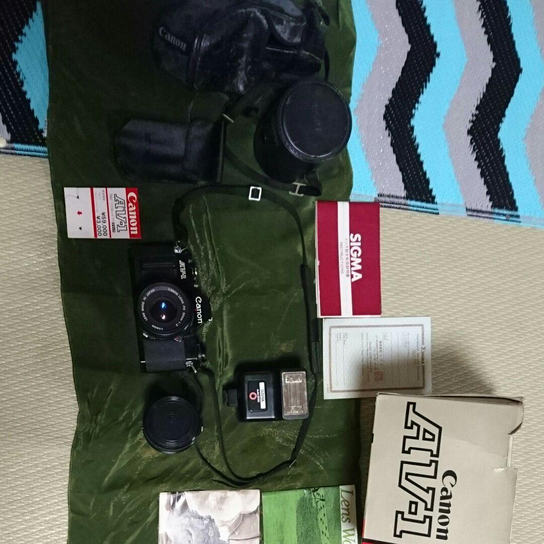 canon AV-1 SIGMAレンズ sunpak フラッシュ