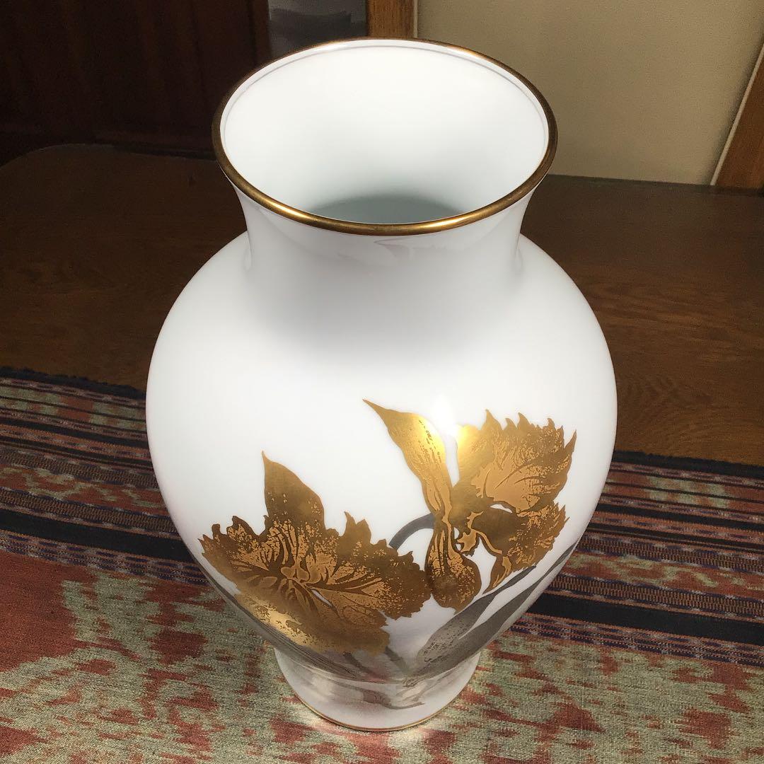 『スタうー特価』　大倉陶園　『金蝕カトレア』　花瓶