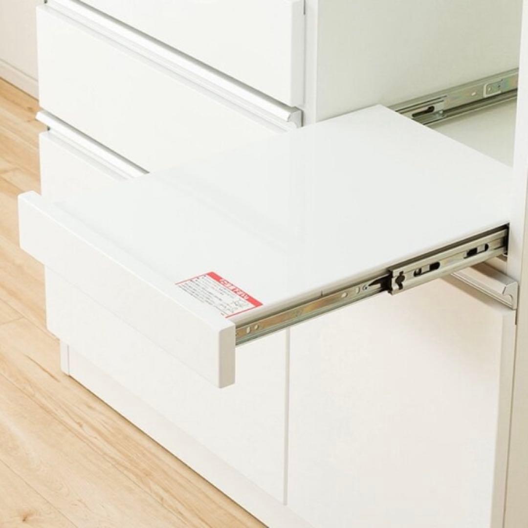 年末大幅値引！ ニトリ UV鏡面 食器棚 90 レジューム キッチンボード 高級