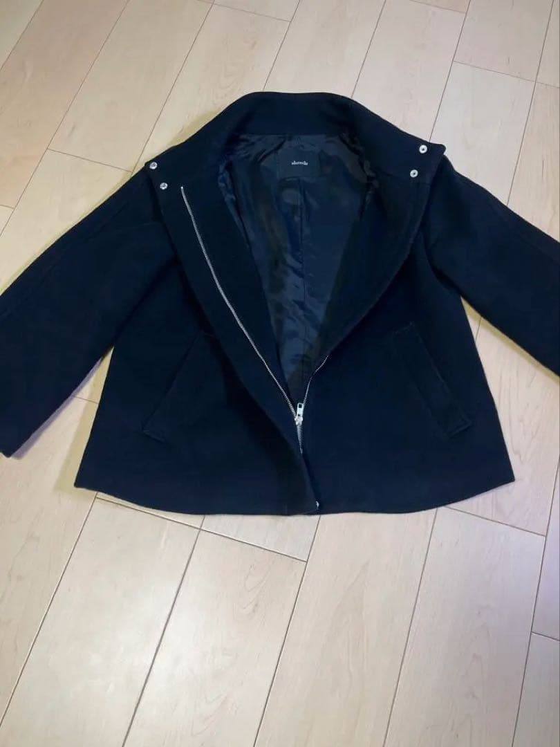 allureville アルアバイル ビーバー スタンドショートコート【M】