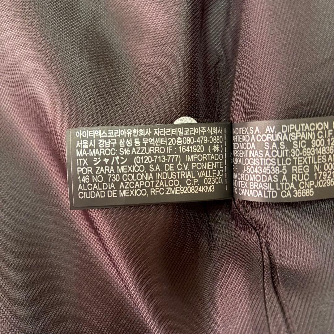 【新品】ZARAショートコート スカーフ ウール 2way レディース L完売品