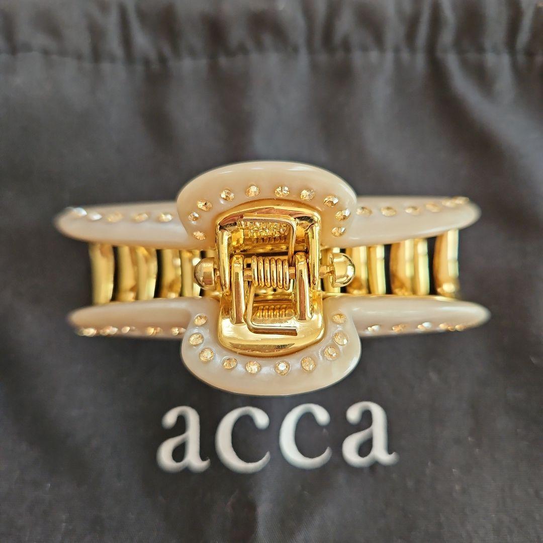 acca 美品✨ヘアクリップ&難ありヘアゴム2個セット