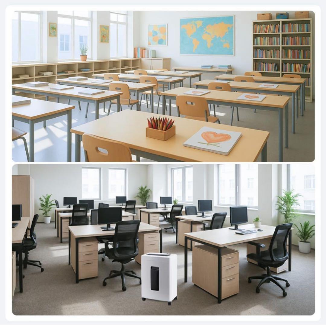 【新品】シュレッダー 電動 家庭用 静音　業務用　マイクロカット　18L大容量