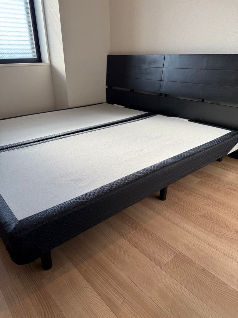 ★引き取り専用★REGALIA シングル　ベッドフレーム セット　黒 大塚家具