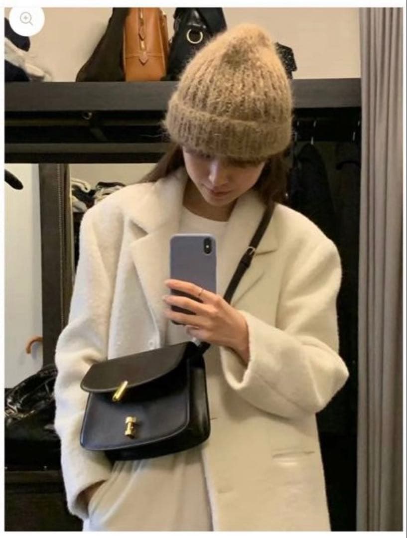 【leday】Ounce lily alpaca jacket ivory