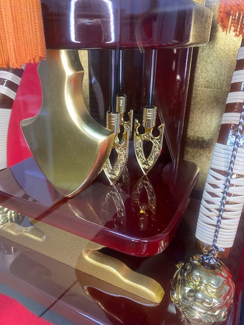 東京久月　家紋と名入付破魔弓・吉祥シリーズ・間口約３８×奥行約３０×高さ約７９㎝